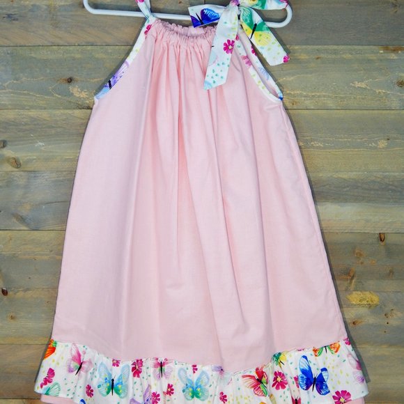 Hydrangea Handmade Other - Pillowcase Handmade Dress Size 4 Pink